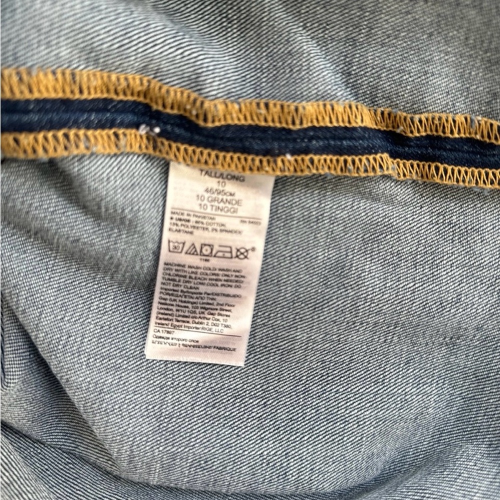 Banana Republic Dark Blue Button-Fly Jean Skirt - Picture 7 of 7